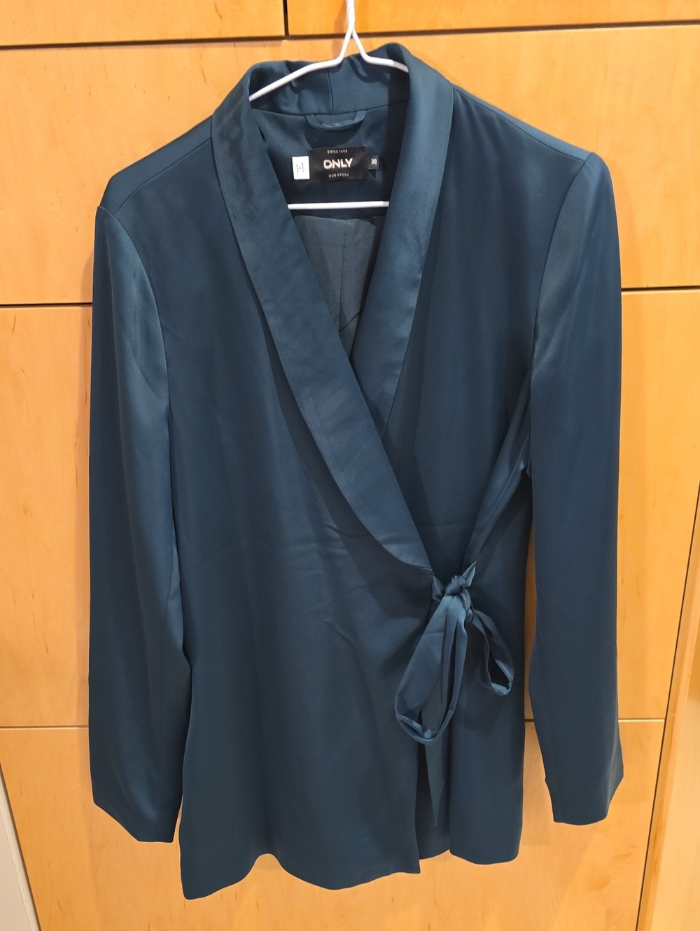 ONLY Women's Dark Green Wrap Blazer